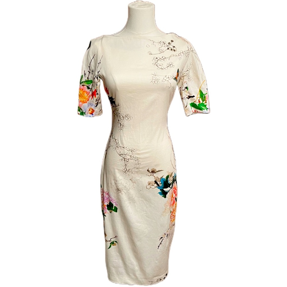 ZARA floral sheath dress